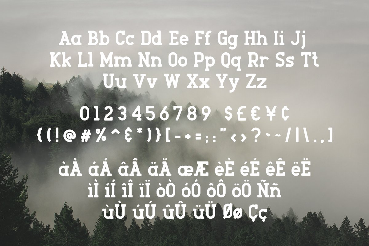Beispiel einer Roger Serif-Schriftart #5